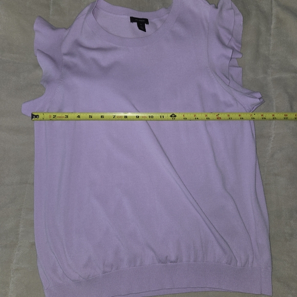 Halogen Knit Lilac Ruffle Sleeve Tunic - Picture 3 of 4